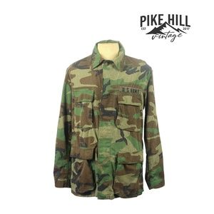 Vintage  U.S Army Camo Woodland Combat Coat